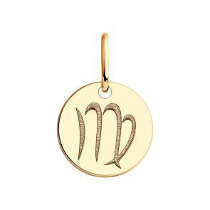 Золотая подвеска Знак зодиака Дева Diamant 51-130-01098-1 фото