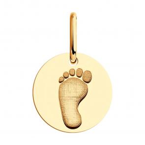 Золотая подвеска Пяточка Diamant 51-130-01228-1 фото