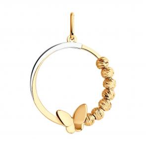 Золотая подвеска Diamant 51-130-01299-1 фото