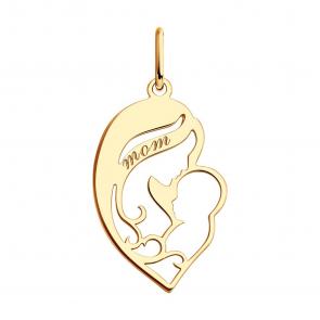 Золотая подвеска Diamant 51-130-01599-1 фото