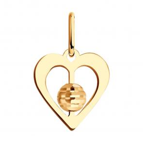 Золотая подвеска Diamant 51-130-01677-1 фото