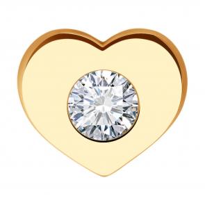 Золотая подвеска Diamant с фианитом 51-130-02106-1 фото