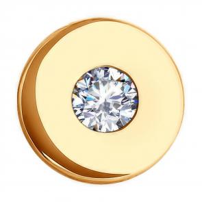 Золотая подвеска Diamant с фианитом 51-130-02256-1 фото