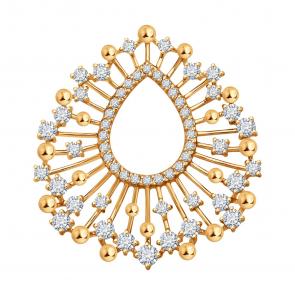 Золотая подвеска Diamant с фианитом 51-130-02746-1 фото