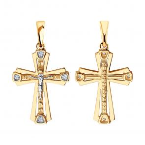 Золотая подвеска Diamant с фианитом 51-131-00434-1 фото