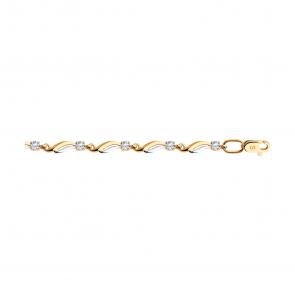 Золотой браслет Diamant с фианитом 51-150-00691-1 фото