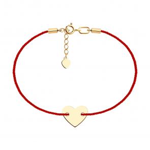 Текстильный шнурок с декоративным элементом из золота Diamant 51-150-01127-1 фото