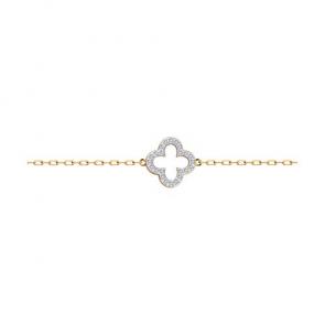 Золотой браслет Diamant с фианитом 51-150-01334-1 фото