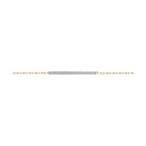 Золотой браслет Diamant с фианитом 51-150-01336-1 фото