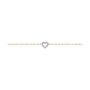 Золотой браслет Diamant с фианитом 51-150-01947-1 фото