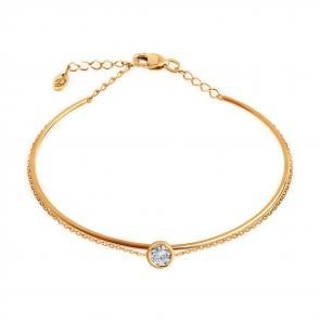 Золотой браслет Diamant с фианитом 51-150-02023-1 фото