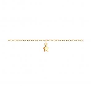 Золотой браслет на ногу Diamant 51-150-02381-1 фото