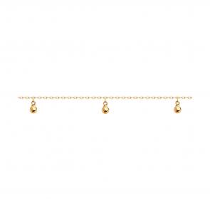 Золотой браслет на ногу Diamant 51-150-02415-1 фото