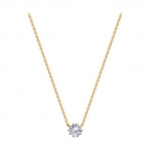 Золотое колье Diamant с фианитом 51-170-01858-1 фото