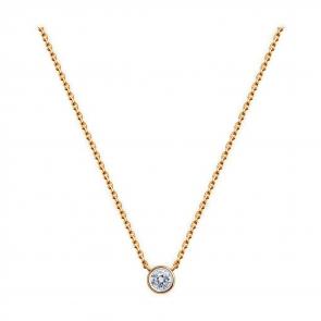 Золотое колье Diamant с фианитом 51-170-01941-1 фото