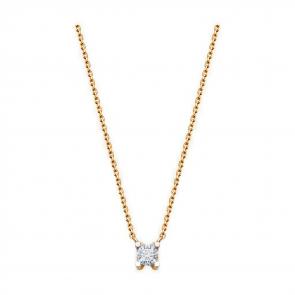 Золотое колье Diamant с фианитом 51-170-01997-1 фото