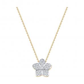 Золотое колье Diamant с фианитом 51-170-02838-1 фото