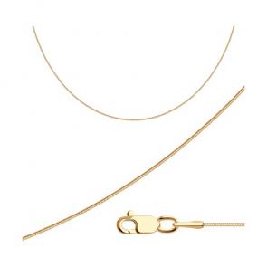 Золотая цепь плетение Снейк (Тонда) Diamant 51-180-01025-1 фото