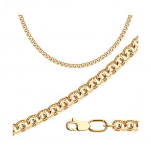 Золотая цепь плетение Бисмарк Diamant 51-180-14060-31 фото