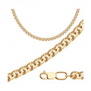 Золотая цепь плетение Бисмарк Diamant 51-180-14070-1 фото