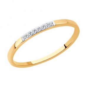 Золотое кольцо Diamant с бриллиантом 51-210-01617-1 фото