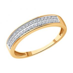 Золотое кольцо Diamant с бриллиантом 51-210-01922-1 фото
