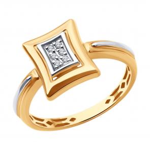 Золотое кольцо Diamant с бриллиантом 51-210-02128-1 фото