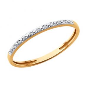 Золотое кольцо Diamant с бриллиантом 51-210-02248-1 фото