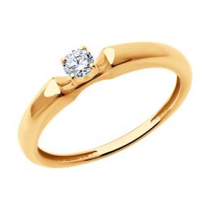 Золотое кольцо Diamant с бриллиантом 51-210-02360-1 фото