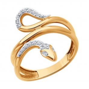 Золотое кольцо Diamant с бриллиантом 51-210-02738-1 фото