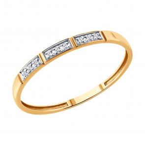 Золотое кольцо Diamant с бриллиантом 51-210-02899-1 фото