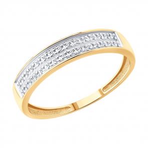 Золотое кольцо Diamant с бриллиантом 51-210-02929-1 фото