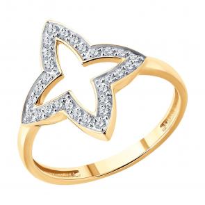 Золотое кольцо Diamant с бриллиантом 51-210-02951-1 фото