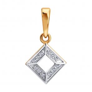 Золотая подвеска Diamant с бриллиантом 51-230-00421-1 фото