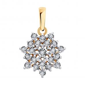 Золотая подвеска Diamant с бриллиантом 51-230-00422-1 фото