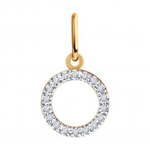 Золотая подвеска Diamant с бриллиантом 51-230-00451-1 фото