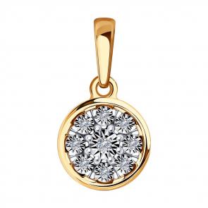 Золотая подвеска Diamant с бриллиантом 51-230-01259-1 фото
