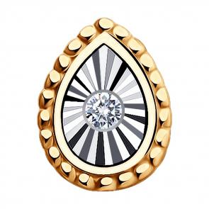 Золотая подвеска Diamant с бриллиантом 51-230-01302-1 фото