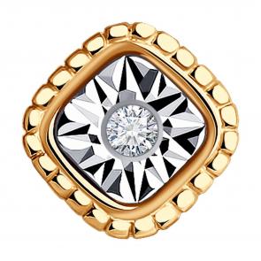 Золотая подвеска Diamant с бриллиантом 51-230-01563-1 фото