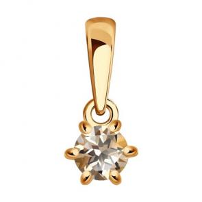 Золотая подвеска Diamant с морганитом 51-230-01656-1 фото