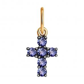 Золотая подвеска Diamant с танзанитом 51-230-01956-1 фото