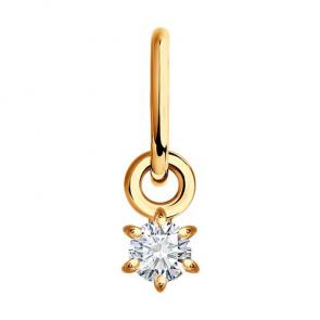 Золотая подвеска Diamant с бриллиантом 51-230-02164-1 фото
