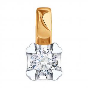 Золотая подвеска Diamant с бриллиантом 51-230-02167-1 фото