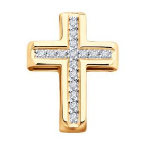 Золотая подвеска Diamant с бриллиантом 51-230-02207-1 фото