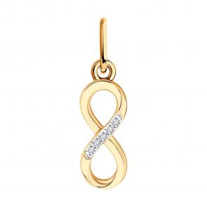 Золотая подвеска Diamant с бриллиантом 51-230-02870-1 фото