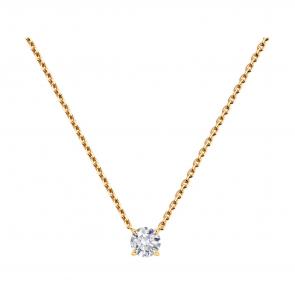 Золотое колье Diamant с рубином и бриллиантом выращенным 51-270-02319-1 фото