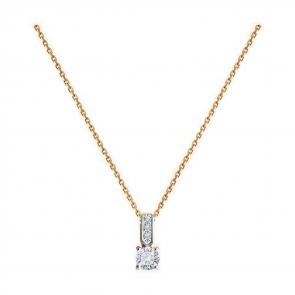 Золотое колье Diamant с бриллиантом 51-270-02459-1 фото