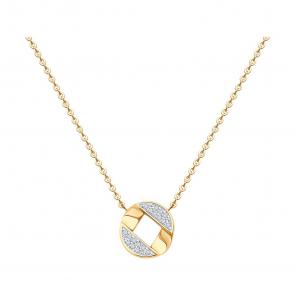 Золотое колье Diamant с бриллиантом 51-270-02926-1 фото