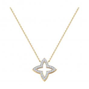 Золотое колье Diamant с бриллиантом 51-270-02951-1 фото