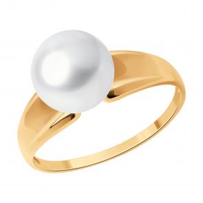 Золотое кольцо Diamant с жемчугом 51-310-01910-1 фото
